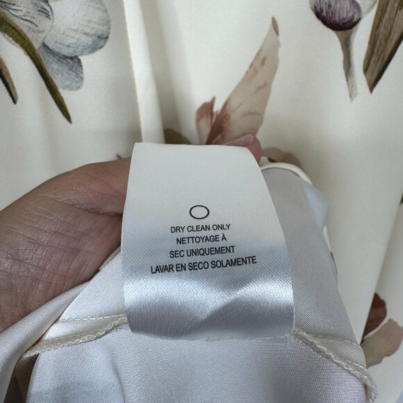 NWT SACHIN + BABI AMY Dress in Eggshell Venetia Petals Floral Satin Maxi Long 12 - Picture 11 of 14